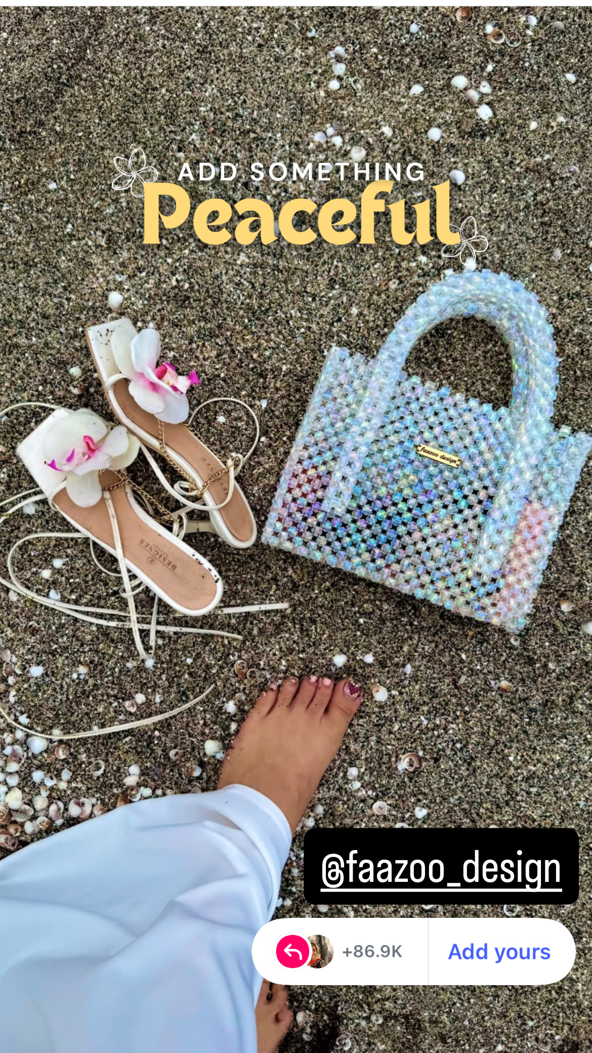 کیف مرواریدی ساحلی